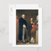 John Flaxman (1755-1826) modelliert seine Büste vo Postkarte (Vorne/Hinten)