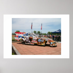 John Force Top Fuel Funny Craft Body Poster