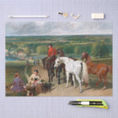 John Frederick Herring | Exercising Royal Horses Seidenpapier (Handwerk)