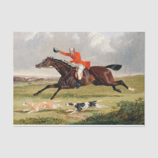 John Frederick Herring | Foxhunting: ermutigend Seidenpapier (Vorderseite)