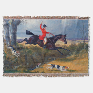 John Frederick Herring  Fuchsjagd Überwinden eines Decke