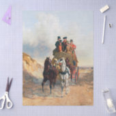 John Frederick Herring | Royal Mail Coach Seidenpapier (Basteln)