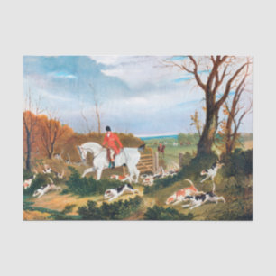 John Frederick Herring Snr   Die Suffolkjagd. Seidenpapier