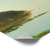 John Frederick Kensett - View of the Shrewsbury Poster (Ecke)