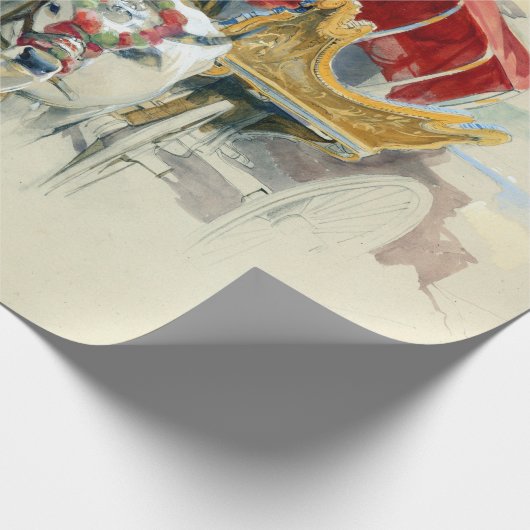 John Frederick Lewis A Turkish Araba Geschenkpapier (Ecke)