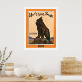 John Frew - Grizzly Bear Rag Poster (Küche)