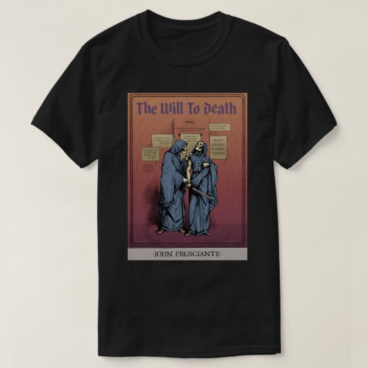 John Frusciante - Der Wille zum Tod T-Shirt (Design vorne)
