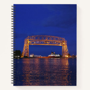 John G. Munson & Duluth Aerial Lift Bridge Notizblock