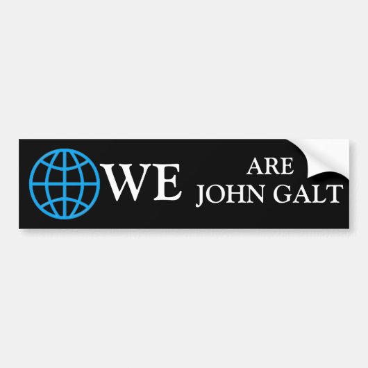 John Galt Autoaufkleber (Vorne)