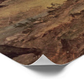 John Gast - Amerikanischer Fortschritt Poster (Ecke)