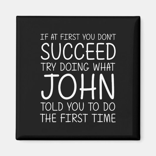 John Gift Name Personalisiert Birthday Funny Chris Magnet (Vorne)