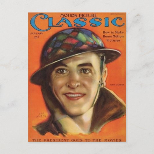 John Gilbert 1926 Vintag Postkarte (Vorderseite)