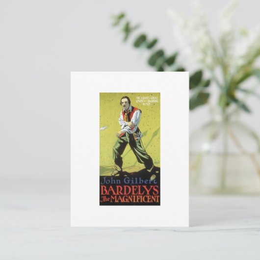 John Gilbert in Bardelys, der prächtigen Tasse Postkarte (Stehend Vorderseite)