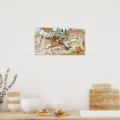 John Gilpin reitet durch das Dorf Poster (Küche)