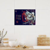 John Glenn Boards The Historic Friendship 7 Poster (Küche)