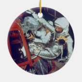John Glenn u. Firendship 7 - sehen Sie beide Keramikornament (Hinten)