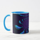 JOHN ~ GLOSSY 3D Zany Blue Fraktal ~ Tasse (Links)