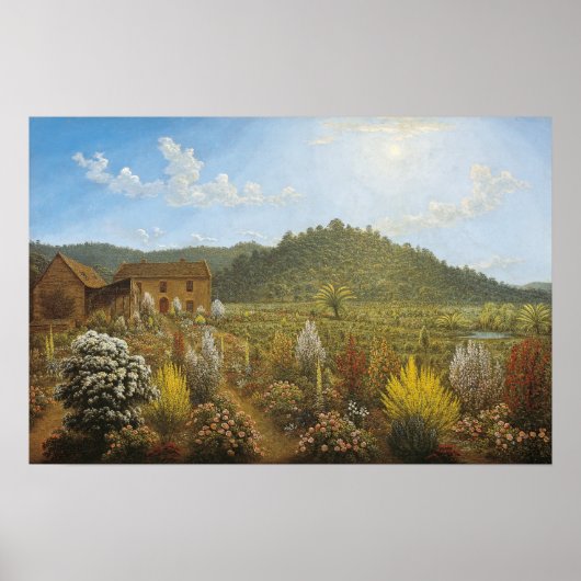 John Glover - Künstlerhaus + Garten, Mills Plains Poster (Vorne)