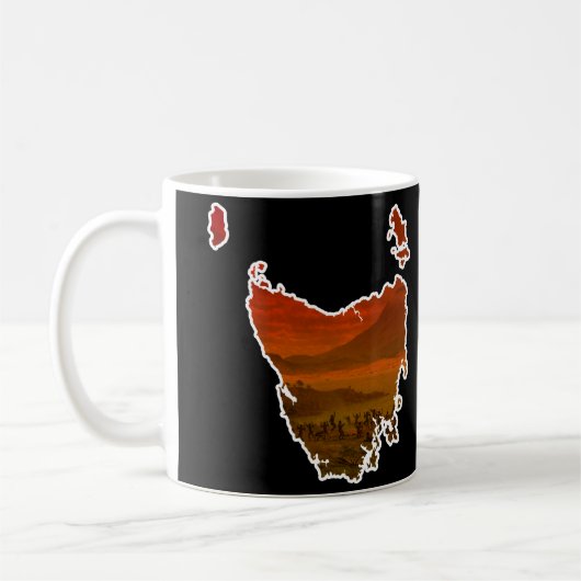 John Glover Van Diemen Land Tasmania Aborigine Kaffeetasse (Links)