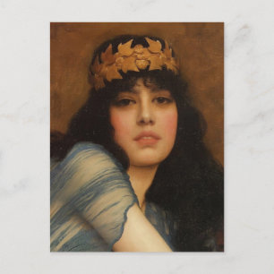 John Godward- Leiter eines Mädchens Postkarte