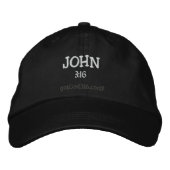 JOHN gotGod316.com 3:16 Wool Bestickte Kappe (Vorderseite)