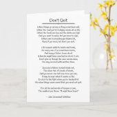 John Greenleaf Whittier - beendigen Sie nicht Karte (Gelbe Blume)