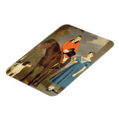 John Gubbins Newton und seine Schwester Mary, 1832 Magnet (Linke Seite)