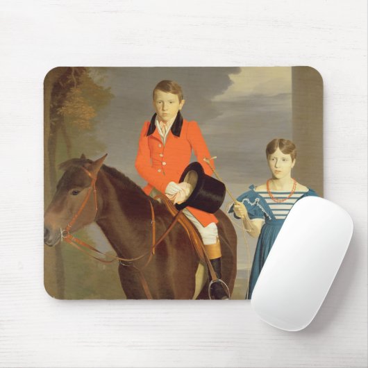 John Gubbins Newton und seine Schwester Mary, Mousepad (Mit Mouse)