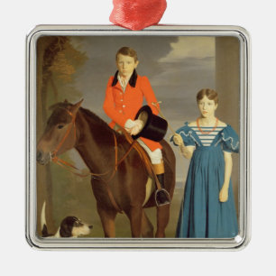 John Gubbins Newton und seine Schwester Mary, Silbernes Ornament