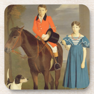 John Gubbins Newton und seine Schwester Mary, Untersetzer