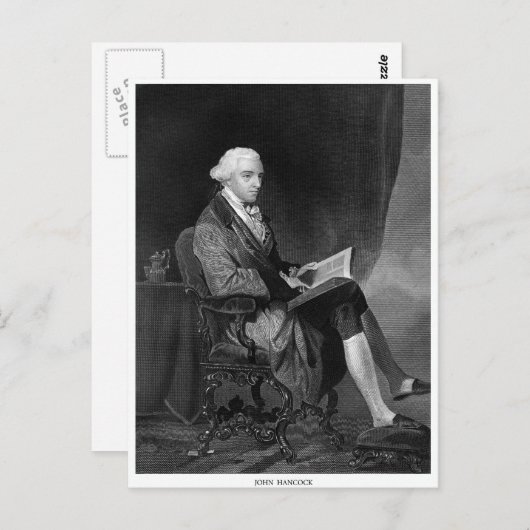 John Hancock Postkarte (Vorne/Hinten)