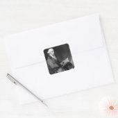 John Hancock Quadratischer Aufkleber (Umschlag)