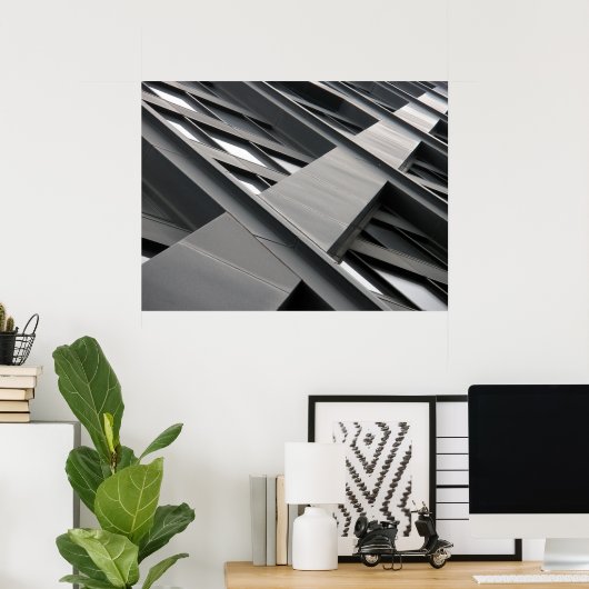 John Hancock Tower - Cross Bracing Poster (Heimbüro)