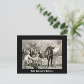 John Hancock's Defiance Postkarte (Stehend Vorderseite)