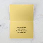 John Happy Birthday Sailboats bei Sunset Karte (Innenseite)