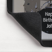 John, Happy Birthday, Trommeln Mousepad (Ecke)