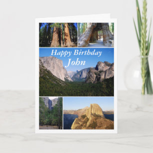 John Happy Birthday, Yosemite National Park Karte