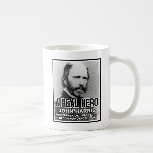 John Harris Bacon Hero Funny Mug Kaffeetasse (Rechts)