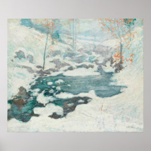 John Henry Twachtman - Eingefroren, Gemälde Poster