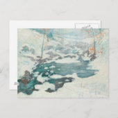 John Henry Twachtman - Icebound Postkarte (Vorne/Hinten)
