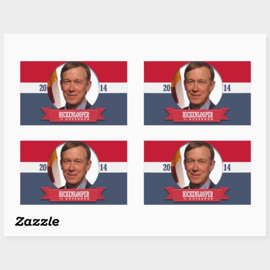 JOHN HICKENLOOPER CAMPAIGN RECHTECKIGER AUFKLEBER (Blatt)