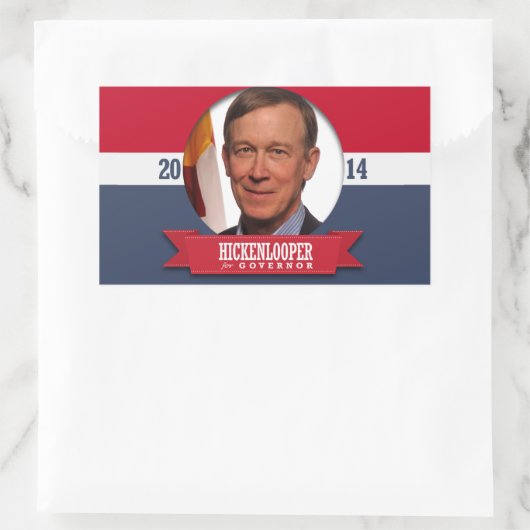 JOHN HICKENLOOPER CAMPAIGN RECHTECKIGER AUFKLEBER (Tasche)