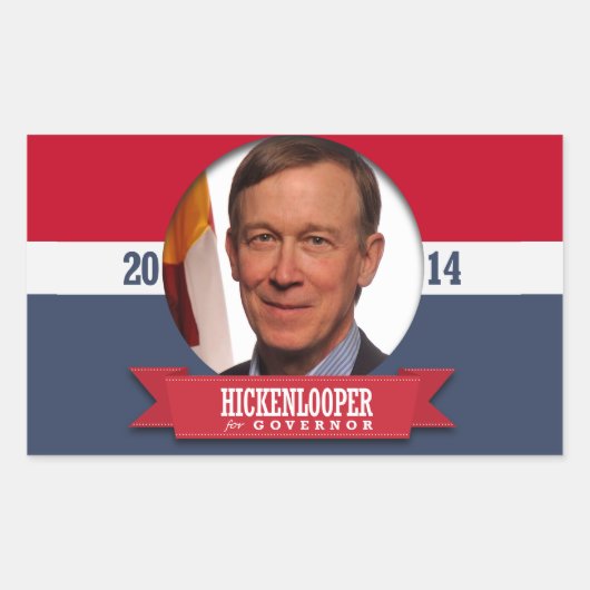 JOHN HICKENLOOPER CAMPAIGN RECHTECKIGER AUFKLEBER (Vorderseite)