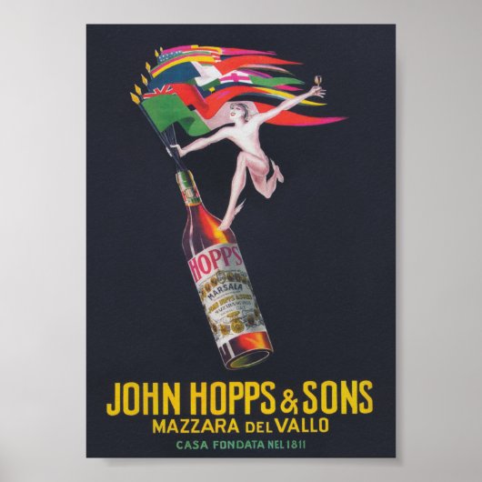 John Hopps and Sons Mazzara del Vallo Beverage Poster (Vorne)