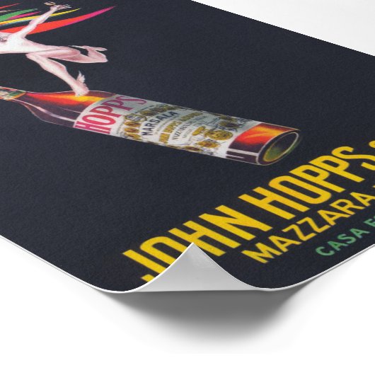 John Hopps and Sons Mazzara del Vallo Beverage Poster (Ecke)