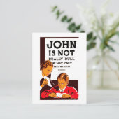 John ist nicht wirklich dumm postkarte (Stehend Vorderseite)