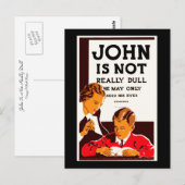 John ist nicht wirklich dumm postkarte (Vorne/Hinten)
