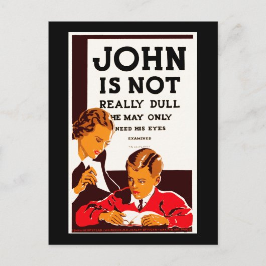 John ist nicht wirklich dumm postkarte (Vorderseite)