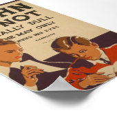 John ist nicht wirklich dumm Vintag WPA Poster (Ecke)