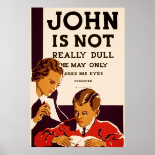 John ist nicht wirklich langweilig poster